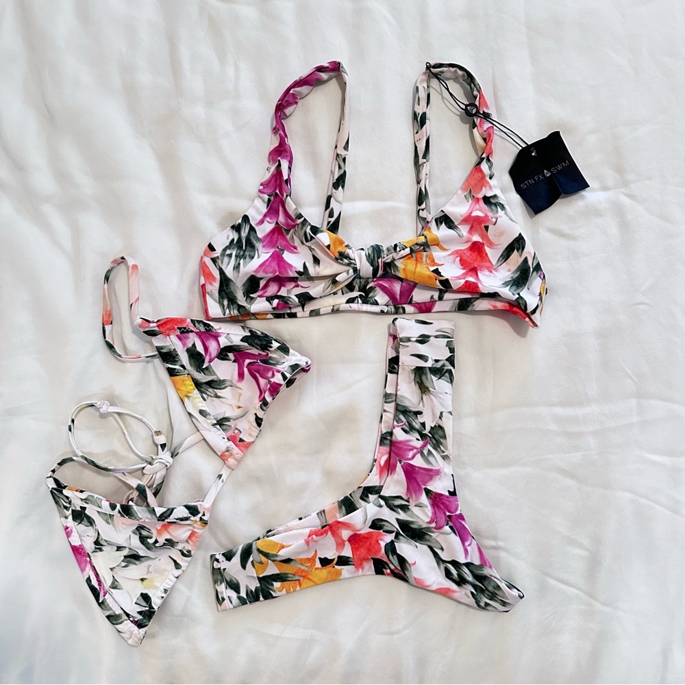 Stone Fox Swim Hana Top Sol Top Tucker Bottom Lei Stand
